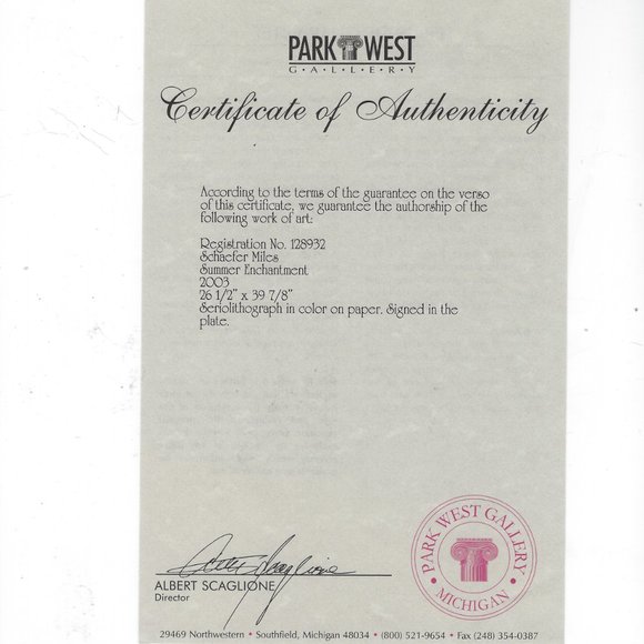 "Summer Enhancement"  by Shaefer/Miles Seriolithograph - Picture 6 of 7